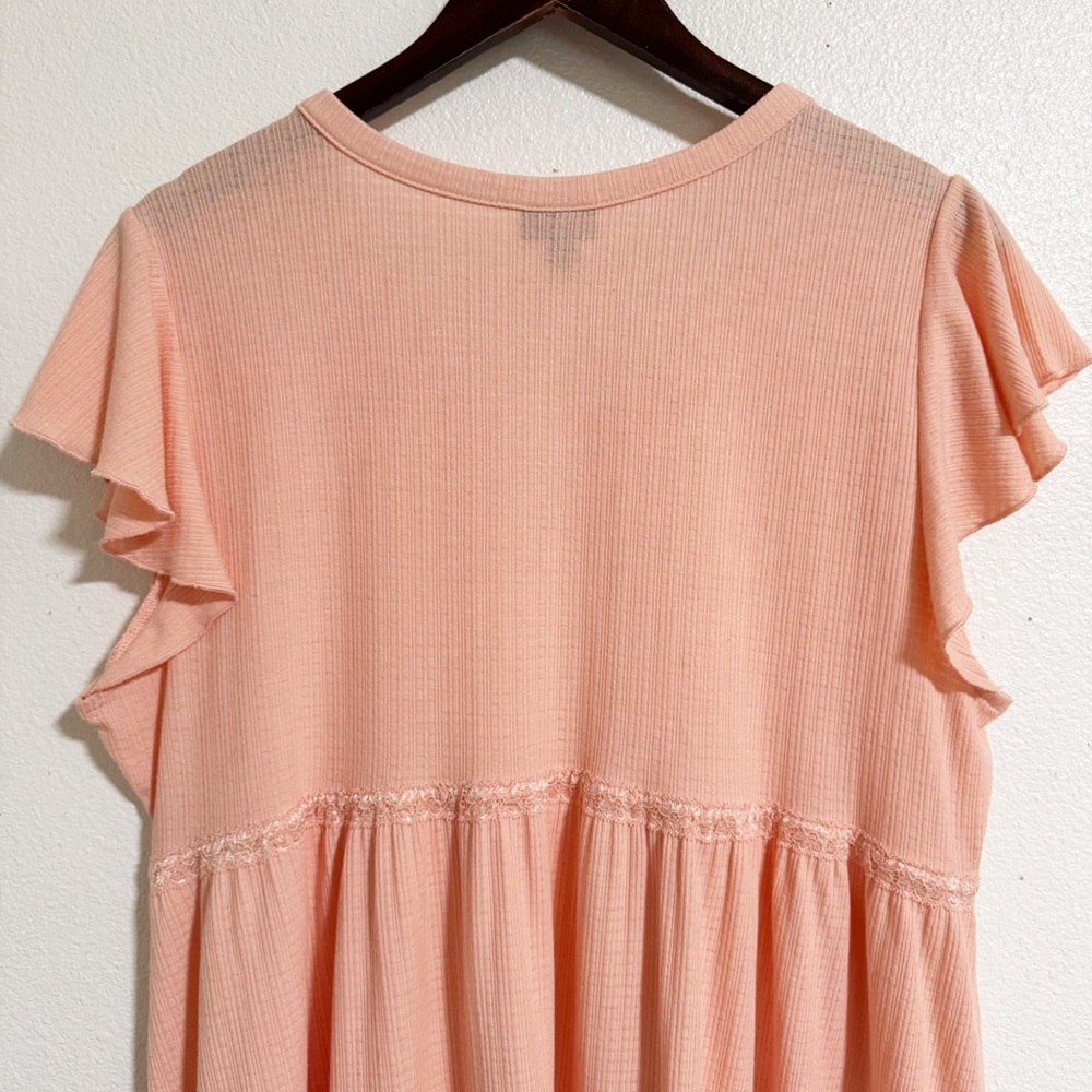 Torrid Babydoll Lace Detail Tee - Picture 5 of 11